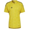 Adidas Teamwear T-särk meestele Condivo 22 Goalkeeper Jersey Short Sleeve kollane HF0138 suurus L