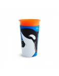 Munchkin tass Miracle 360 WildLove Sippy 266 ml, orca, 6m+, 05177802