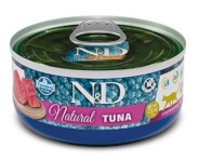 Farmina kassitoit N&D Natural Tuna, 70g