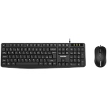 Canyon klaviatuur SET-1 EN +Mouse Wired Black