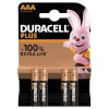 Duracell patarei 1x4 Duracell Plus Micro MN2400 AAA LR03 1,5V