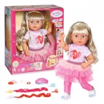 Zapf mängunukk Doll Baby Born Sister Style and Play 43 cm