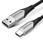 Vention laadimiskaabel USB 2.0 A to USB-C 3A cable 0.25m CODHC hall