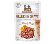 Brit kassitoit Care Cat Sterilized Hearty Duck Pouch, 85g