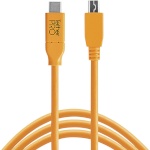 Tether Tools USB-C to 2.0 Micro- B 5-Pin 4,60m oranž