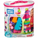 Mega Bloks klotsid Blocks 60 elements bag roosa