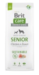 Brit kuivtoit koerale Care Dog Sustainable Senior Chicken & Insect - Dry Dog Food- 12kg