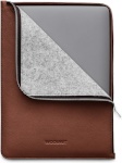 Woolnut kaitseümbris Leather Folio 13/14" MacBook, konjakki