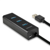 AXAGON Four-port USB 3.0 hub with fast charging and power support | HUE-S2B