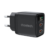 Choetech seinalaadija GAN3 USB-C+C PD35W PD6051 must