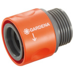 Gardena otsik 00917-50 Transition Hose Piece 26.5mm (G 3/4"), oranž/hall