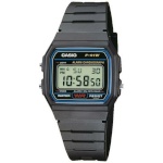 Casio unisex kell F-91W-1YER must (Ø 35 mm)