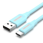 Vention laadimiskaabel USB 2.0 A to USB-C 3A cable 1.5m COKSG light sinine