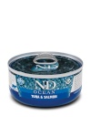 Farmina kassitoit N&D Cat Ocean Tuna and Salmon, 70g