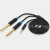 Vention audiokaabel Vention 3.5mm TRS Male to 2x 6.35mm Male Audio Cable 2m Vention BACBH (must)