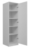 Top E Shop riidekapp SD-50 BIEL KPL bedroom wardrobe/closet 5 shelves 1 door valge