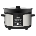 Sencor aeglane keetja SPR5520SS Slow Cooker, roostevaba teras/must