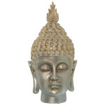 Alexandra House Living Büst Plastmass kuldne Buddha 19x19x35cm