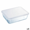 Pyrex Nelinurkne Kaanega Lõunasöögikarp Cook & Freeze 19x14x5cm 800ml läbipaistev Silikoon Klaas (6tk)