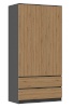 Top E Shop riidekapp SZAFA MALWA AN/AR K bedroom wardrobe/closet 5 shelves 2 doors