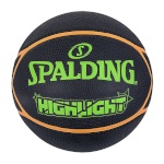 Spalding korvpall Highlight must/roheline suurus 7