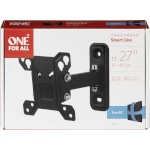 One for All seinakinnitus TV Wall Mount 27 Smart Turn 90, must