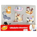 Smily Play puidust pusle Wooden Animals Cats