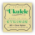 D'Addario ukulele keeled EJ65S Nylon String Set for Soprano Ukulele, 3-pakk