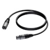 Procab kaabel XLR(M) to XLR(F), 0.5m, must