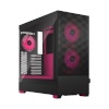 Fractal Design korpus Pop Air RGB Magenta Core TG Clear Tint, ATX, mATX, Mini ITX, must/magenta