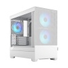 Fractal Design korpus Pop Mini Air RGB TG Clear Tint, mATX, Mini ITX, valge