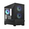 Fractal Design korpus Pop Mini Air RGB TG Clear Tint, mATX, Mini ITX, must