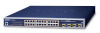 Planet switch WGSW-24040HP4, Network Managed L2/L4, Gigabit Ethernet (10/100/1000), PoE, sinine