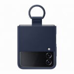 Samsung kaitsekest Galaxy Flip4 Silicone Cover with Ring Navy, tumesinine