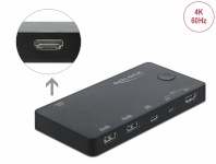 Delock Switch HDMI/USB-C, 4K, 60Hz, With USB 2.0, must