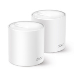 TP-LINK ruuter Whole Home Mesh Wi-Fi 6 System Deco X50, (2-pack), 802.11ax, valge