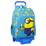 Minions ratastega koolikott Minionstatic sinine 33x42x14cm