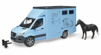 BRUDER mänguauto Mercedes Benz Sprinter for Carriage Horses with Figure Horse