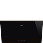 SMEG õhupuhastaja KV694R Dolce Stil Novo, Seina, 90 cm, 777 m³/h, 67 dB, must klaas/vask