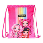 Rainbow High laste seljakott fuksiaroosa 26x34x1cm