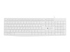 Natec klaviatuur Keyboard Nautilus, US Layout, Slim, valge