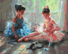 Symag numbrimaal - Ballerina with a kitty