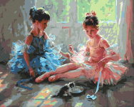 Symag numbrimaal - Ballerina with a kitty