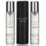 Chanel meeste parfüümi komplekt Allure Homme Sport EDT 3-osaline