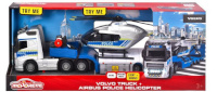 Simba mänguauto Police Majorette Grand Volvo truck + helikopter 35 cm