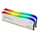 Kingston mälu DDR4 Fury Beast RGB 16GB(2* 8GB)/3200 CL16, valge