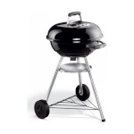 Weber Kaane Ja Ratastega Söegrill Compact must (Ø 47cm)