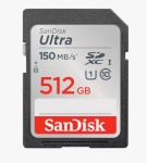 SanDisk 512GB SDXC-Karte Ultra UHS-I U1 Class10 150 MB/s