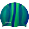 Crowell ujumismüts Swimming Silicone Multi Flame sinine-roheline 12