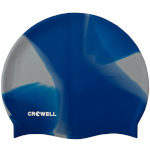 Crowell ujumismüts Swimming Silicone Multi Flame sinine-hall 19